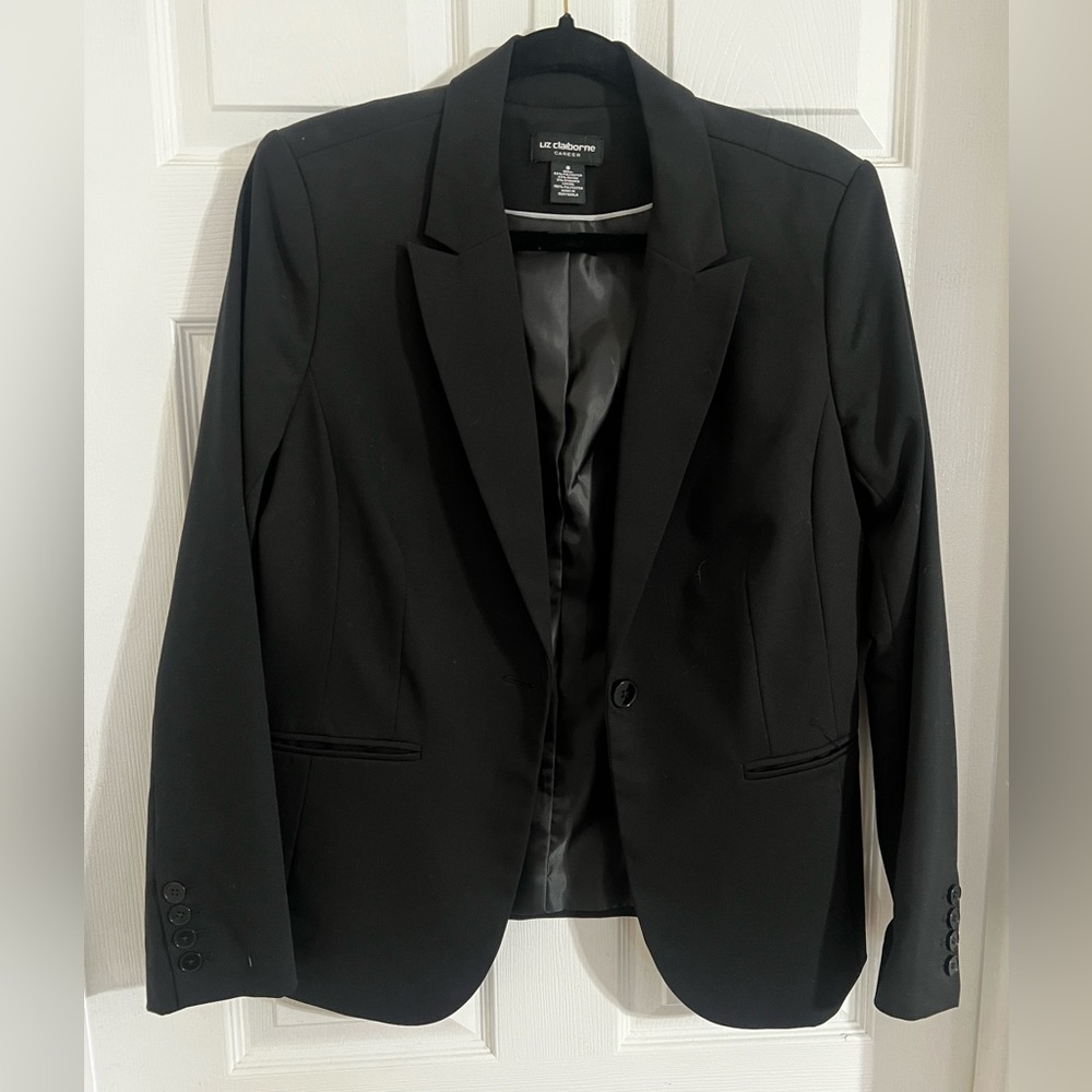 Black Liz Claiborne office Blazer